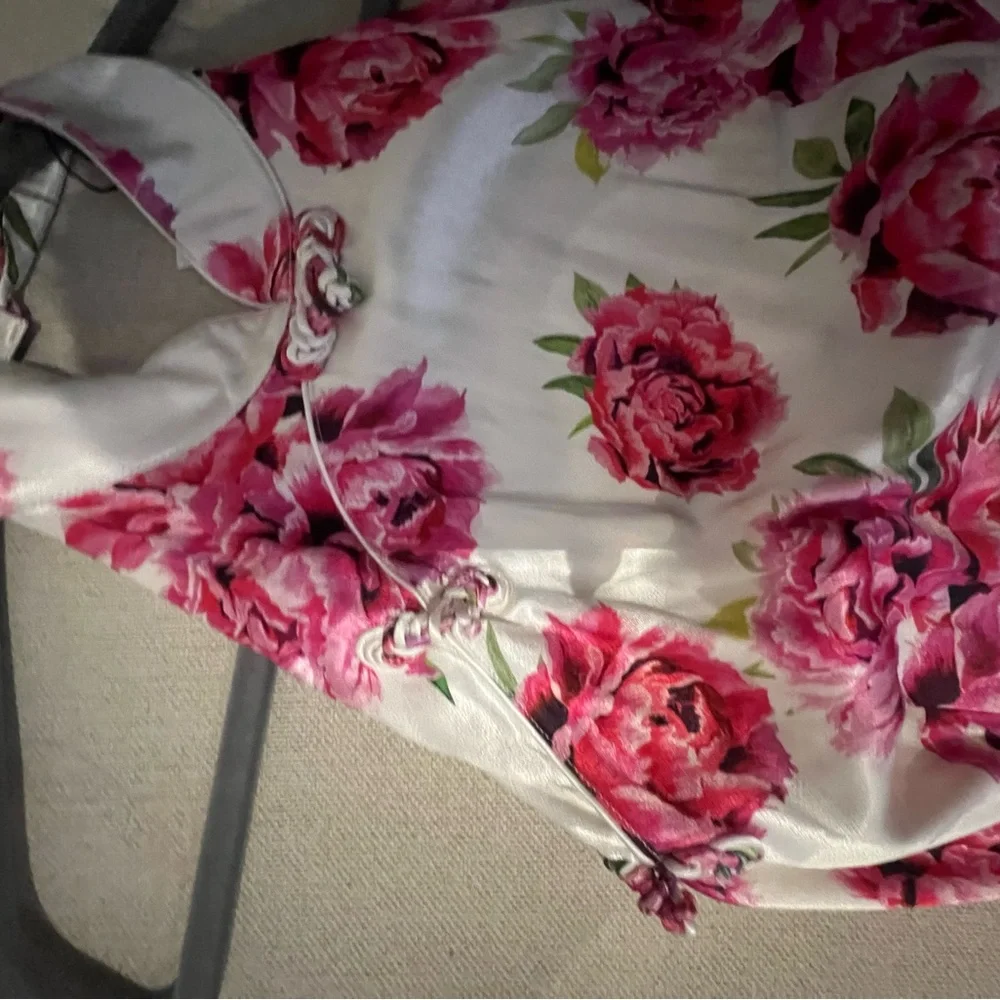 SAU LEE Gwen Top fuchsia and white - Picture 4 of 6